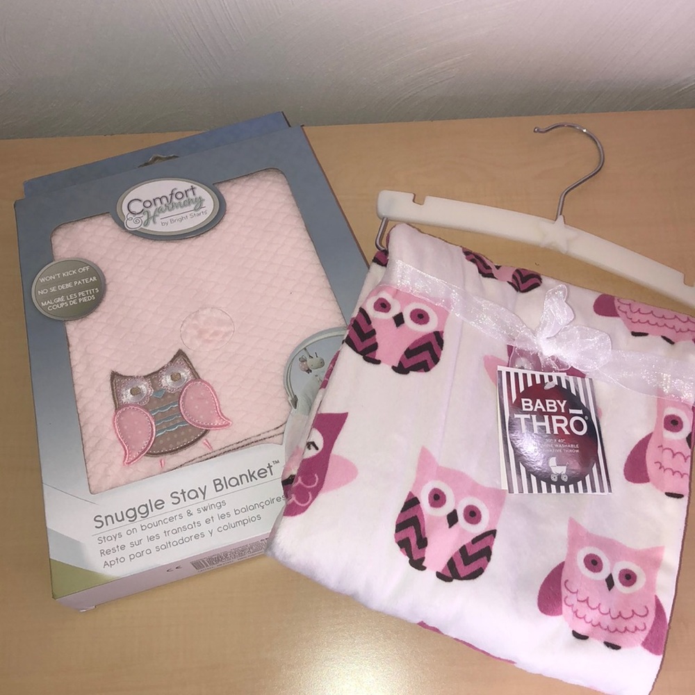 Baby Throw and Snuggle Stay Blanket for Bouncer/Swings